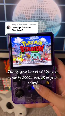 Replying to @DarthEvets  Of course it got the Pokémon Stadium. Check it out!🕹🔥 #wudsgame #videogames #retrogaming #handheldconsole #R36S #gameplay #retroconsole 