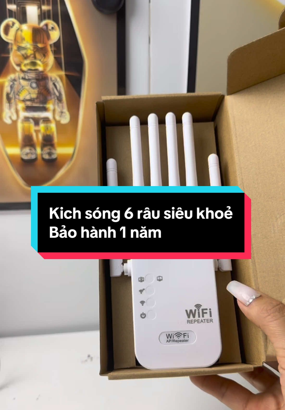 Kich sóng 6 râu 2 băng tần, siêu khoẻ bảo hành 1 năm#yenxoi900 #xuhuong #thietbidientu #kichsongwifi 