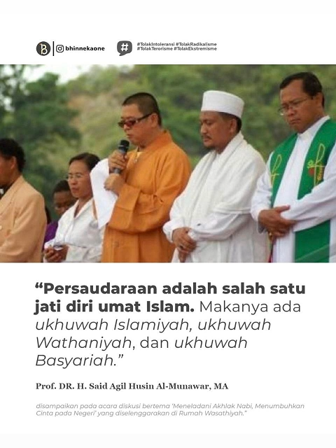 Prof. Dr. H. Said Agil Husin Al-Munawar menegaskan pentingnya persaudaraan sebagai identitas umat Islam dalam beragam bentuk ukhuwah. #tolakintoleransi #tolakradikalisme #tolakterorisme #viral #fyp #trending #indonesia #damai
