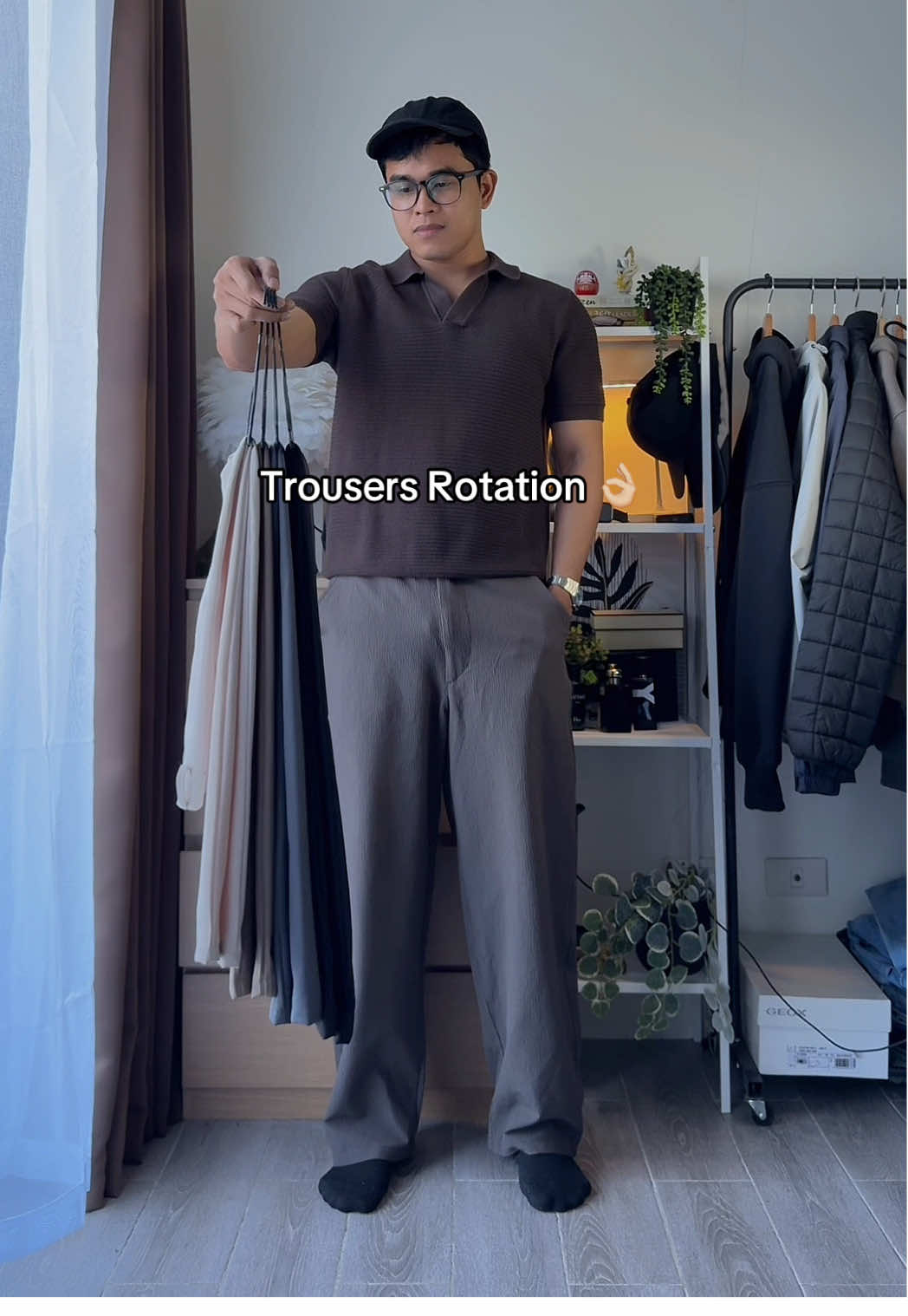 My fave trousers from Tiktok.  Size Ref: 5'7, 32-33 waistline, Size 2xl. Note: Mahaba to na trousers, yang sakin pinacut ko ang haba. 👌🏼 #trousers #pleatedtrousers #trousersformen 