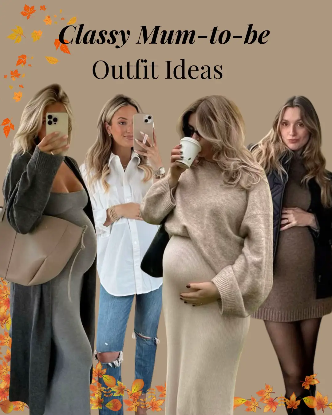 Who says maternity style can’t be chic? Being pregnant is your glow-up era, and your wardrobe deserves to shine with you. Think: tailored blazers over stretchy dresses, silk shirts with bump-friendly trousers, soft knits layered with luxe accessories, and timeless flats or kitten heels that keep it elegant and comfortable. The secret is mixing comfort with elevated pieces—so you feel like the best version of yourself at every stage. Whether it’s brunch, school run, or a night out, these outfits prove you can be stylish, confident, and radiant while expecting. Save this for when you need maternity outfit inspo that feels polished, feminine, and effortlessly classy. 💫 #ClassyMumToBe #ChicAndPregnant #MumToBeStyle #MaternityOutfits #PregnancyStyle    