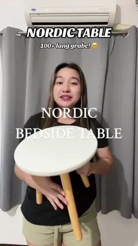 Grabe talaga tong table na to! Di ko akalain na ganitong kaganda. 😭 #table #nordictable #smalltable #aesthetic 