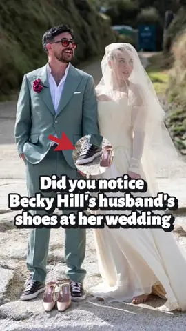 Did you notice Becky Hill's husband's shoes at her wedding? No one knew how much he cared about it.#beckyhill #tiktok #celebrity #fyp #usa #fypシ 