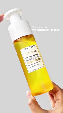 ✨Cleansing Oil terbaru dari #SKINTIFIC bisa untuk remove waterproof makeup hanya dengan 30 detik lho! #skintific #skintificid #cleansingoil