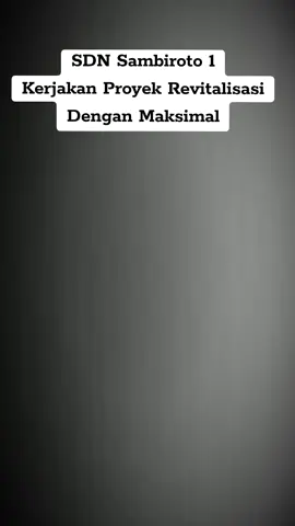 Ngawi, Analisa jatim. Id, lembaga sekolah dasar negeri (SDN) Sambiroto 1 ini berada di desa Sambiroto kecamatan Padas kabupaten Ngawi Jawa - timur, pada tahun anggaran 2025 ini juga mendapat kucuran bantuan proyek revitalisasi gedung sekolah dari kementerian pendidikan dasar dan menengah Republik Indonesia.    Dalam pelaksanaannya dipergunakan untuk rehab beberapa ruang kelas yang sudah rusak, dan pembangunan toilet baru.    Pantauan yang berhasil dihimpun oleh awak media di lokasi proyek Rabu 17/9/25, pelaksanaan proyek berjalan bagus, progres bangunan pada rehab sudah menyentuh pekerjaan atap, yaitu dengan terpasangnya Atap baru, berupa reng usuk, dan tambal sulam kuda - kuda juga blandar dari bahan kayu jati.    Pada pengerjaan toilet dilakukan penggalian total dengan kedalaman lebih dari cukup untuk pemasangan batu kali dan cakar ayam.    Adukan menggunakan pasir berkualitas standart bagus, dan semen merk kelas sesuai pagu harga di Rab yang menembus angka 55 ribu Rupiah per sak, dengan memakai adukan mesin molen, jadi tidak dilakukan secara manual atau menggunakan cangkul tenaga manusia yang tingkat kelelahan dalam mengaduk terbatasi.    Kepala sekolah Sutarno, S. Pd, menyatakan dari awal berniat sebagus mungkin mengerjakan proyek itu, 