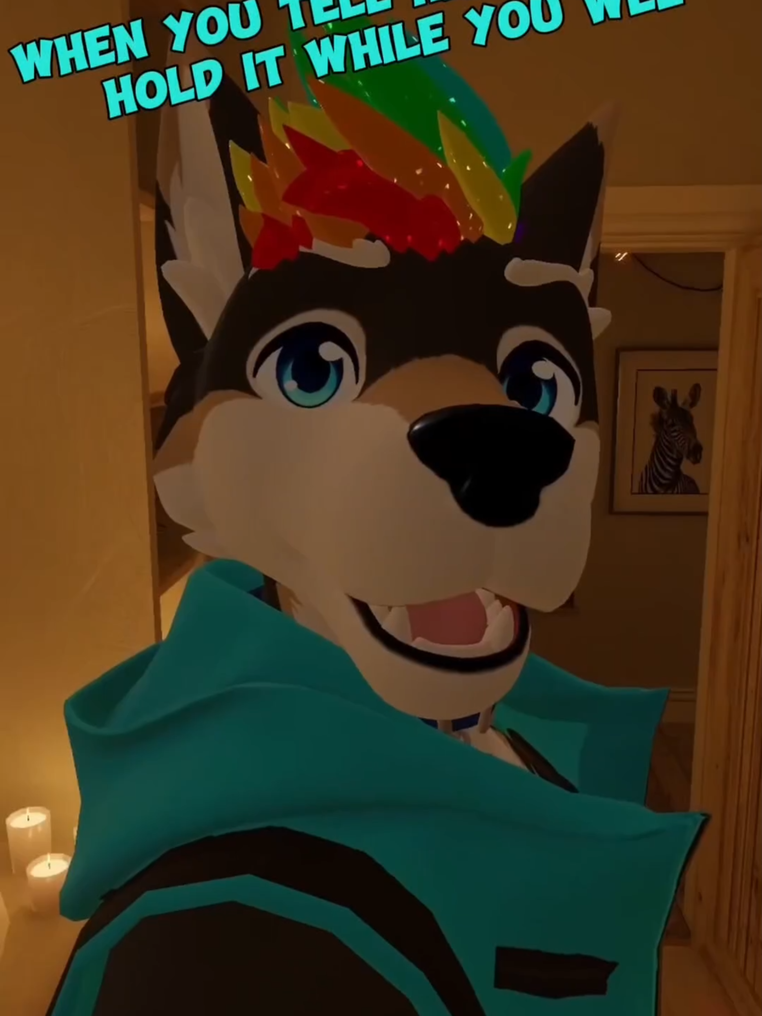 Would you let him hold it? 🥺#furry #furryfandom #vrchat