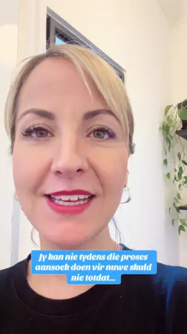 Sodra daar 'n Clearance Certificate uitgereik is, kan die vlag van jou naam afgehaal word en jy kan weer skuld maak.  #fyp #suidafrika #debtreview #leandiebrink #skuldvry 