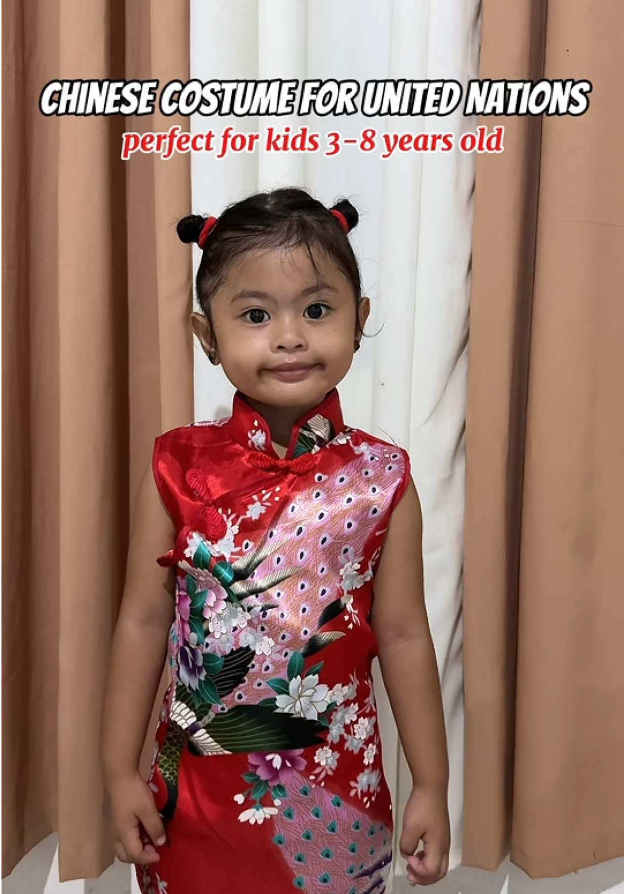Napakaaffordable lang nitong Chinese costume na to for kids. For only 108 pesos e may pang awra na yang anak mo para sa United Nations nila sa school 😍🥰 #unitednationscostume #costumeforunitednation #chinesecostume #toddlersoftiktok #MomsofTikTok 