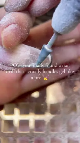 Cutting through gel tips in seconds…satisfying AF. #nails #naildrill #foryoupage #cuticle #gel #diynails #manicure #tiktokshop #gelxnails #nailbeginner 