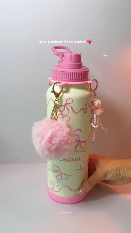 im soo inlove with my pink tumbler from Linbai #pinktumbler #cutetumbler #tumblers 
