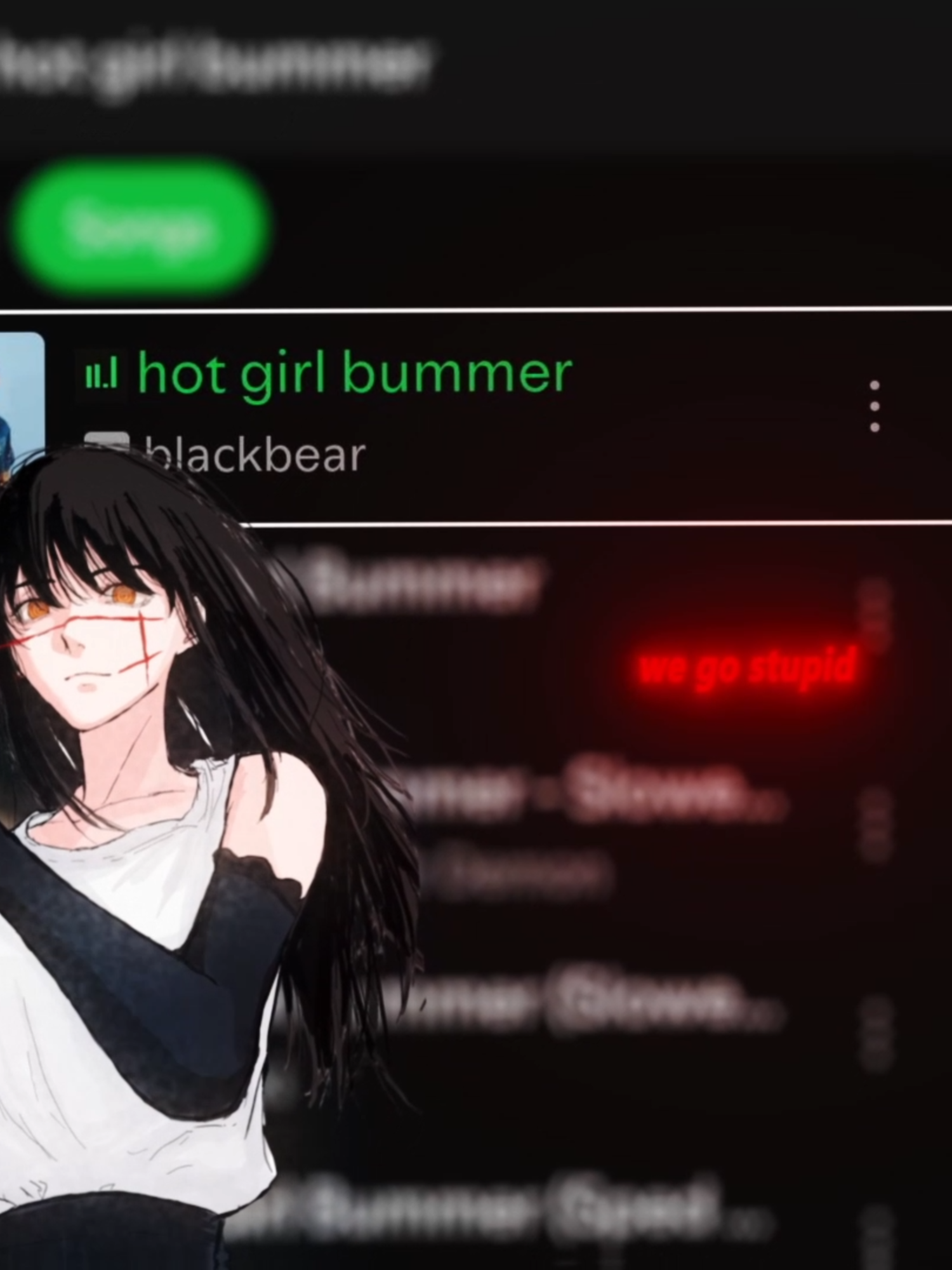 Blackbear - Hot Girl Bummer /// #music #songs #musicvideo #spotifyedit #anime #wallpaper
