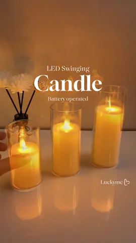 LED Candle light. Flameless. Battery operated. #candles #ledcandles #ledswingingcandle #batteryoperatedcandle 