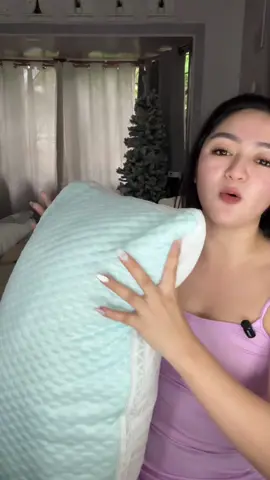 Ang ganda ng tulog mo dito kasi di nag sstuck yung init dito  #pillow #hotelqualitypillow #coolfabricpillow #ergonomicpillow 