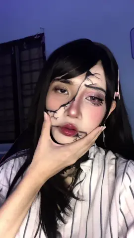 I loveee messy makeup hehe #brokendollmakeup #porcelaindollmakeup 