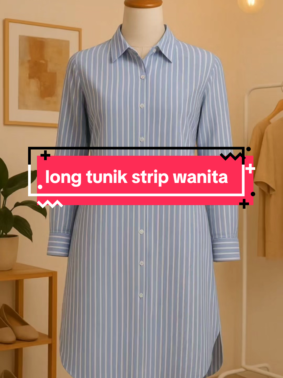 long tunik strip wanita #longtunik #tunikkekinian #tunikwanita 