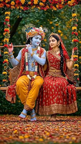 Radha Krishna :Eternal Bond 🦚🌹#krishna #radha #hinduism #devocional #fyp 
