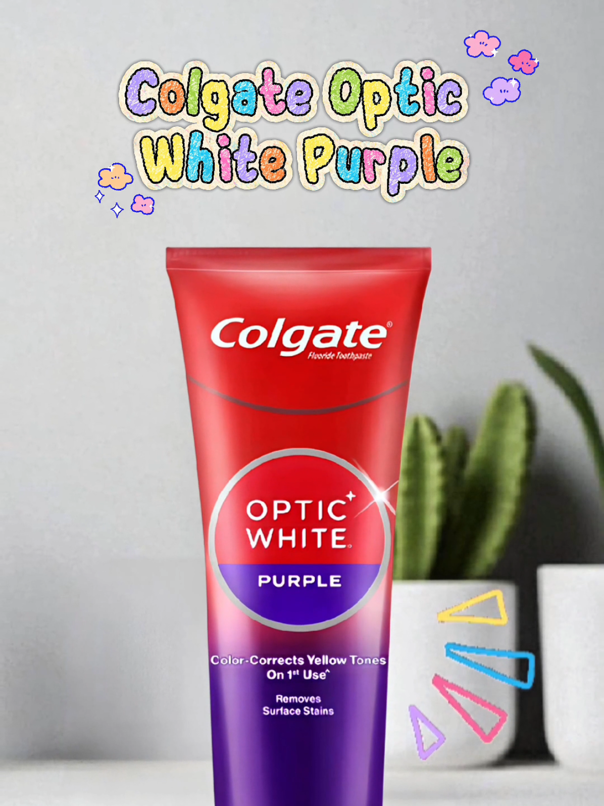 “ยิ้มมั่นใจ ฟันดูขาวขึ้นทันใจ! Colgate Optic White Purple #ยาสีฟัน #colgate #ฟันขาว #ฟันเหลือง #ช่องปาก 