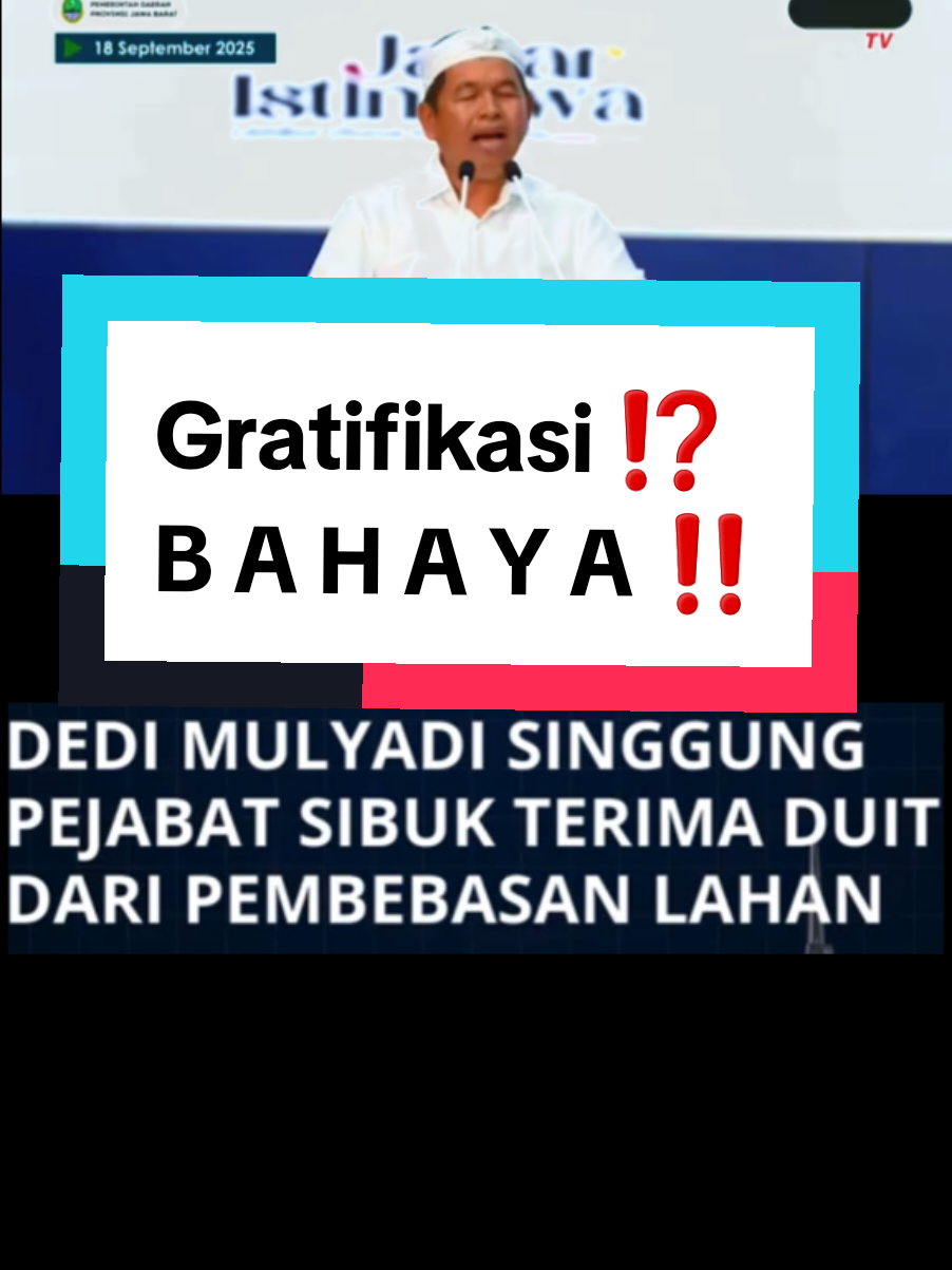 gubernur jawa barat kang dedi mulyadi sindir para pejabat yang menerima duit dari pembebasan lahan ?  sc. : humas jabar yt #kangdedimulyadi #dedimulyadi #humasjabar #pejabat #duit 