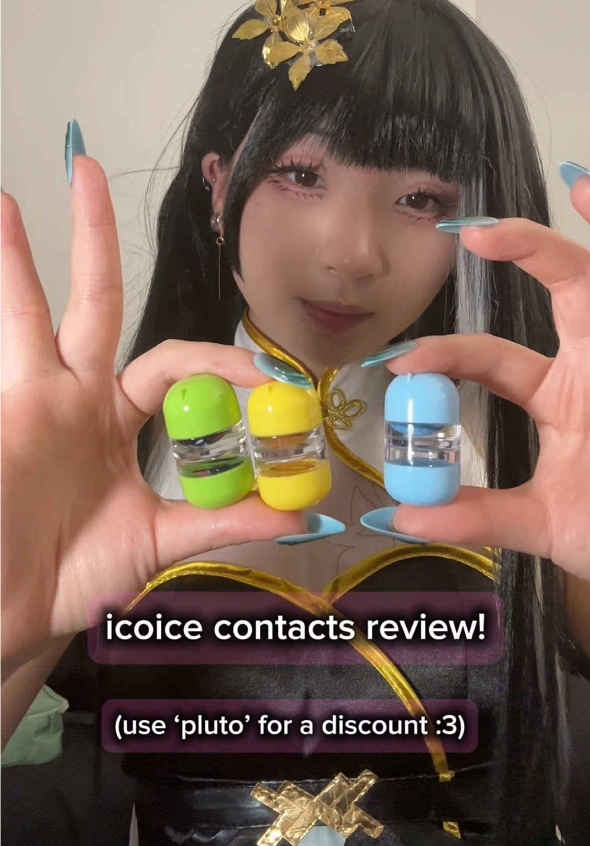 use code ‘pluto’ for 20% off ^^ lenses from @ICOICE ! #icoice #icoicecontacts #icoicelenses #wutheringwaves #baizhi 
