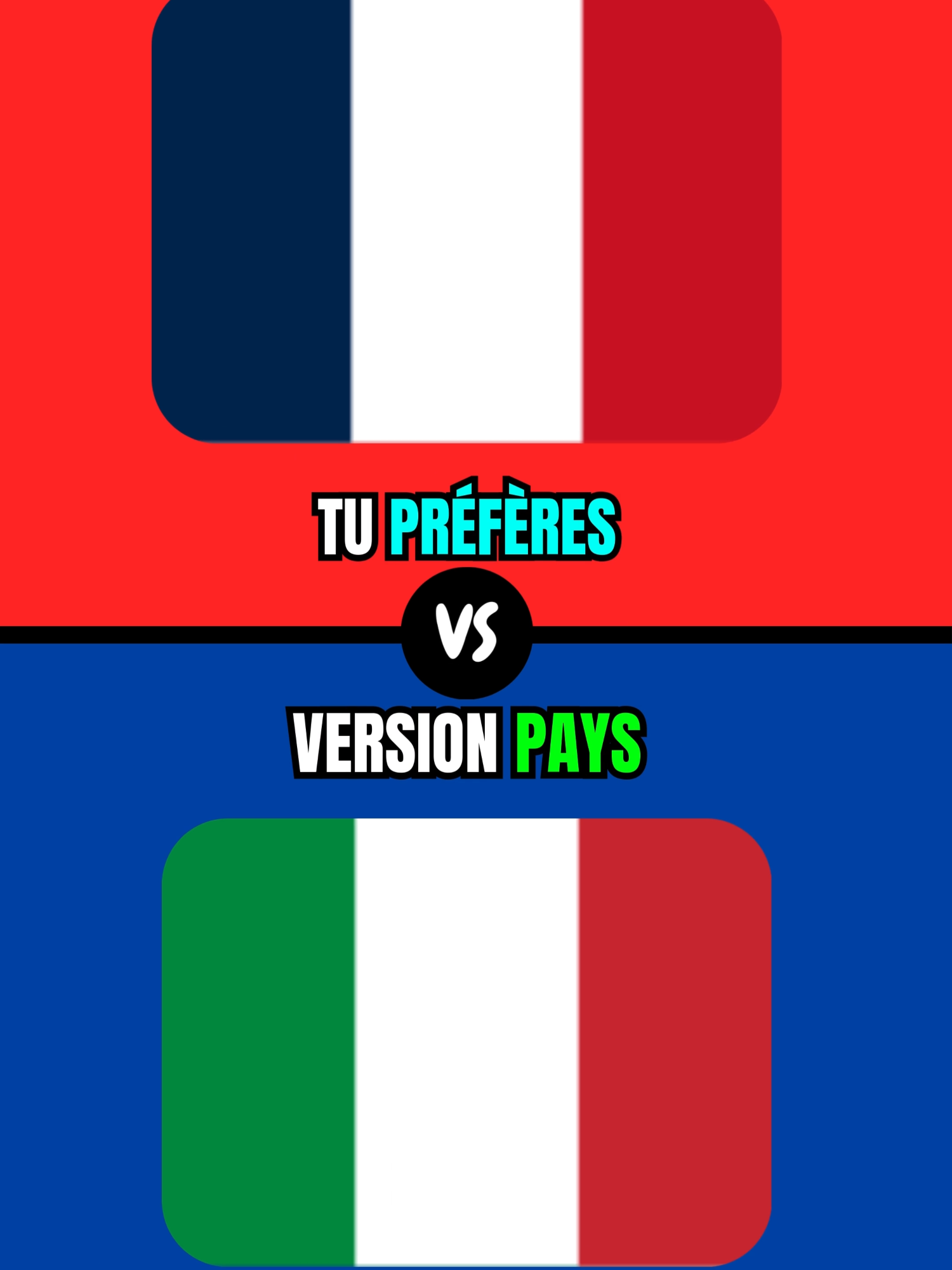 Tu préfères… version pays 🌍 #TuPreferes #voyage #dilemme #choixdifficile #vaccance