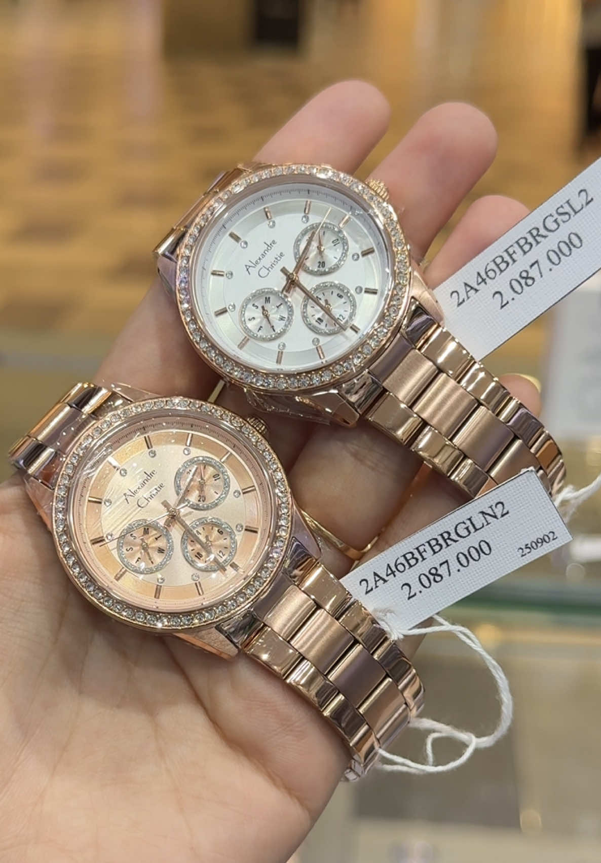 ALEXANDRE CHRISTIE MEWAH TERBARU TYPE 2A46 UNTUK WANITA  ORDER CEK KERANJANG KUNING ❤️ #alexandrechristie #jamtanganwanita #jamac #jamcewek #jamtangancantik 