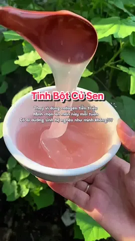 Thay vì xài Collagen đắt xiền, thì mình lại ăn món này mỗi tuần! #tinhbotcusen #tinhbotcusenjanggreen #tinhbotcusenvietnam #duongnhan #noitiettonu 