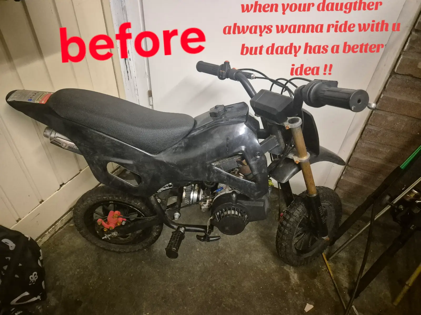 vroom vroom #hurricanegkp #bikergir l#bikekids #daddysgirl #littlemonster 