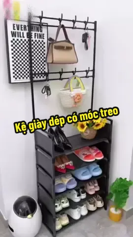 Kệ giày dép kèm móc treo đồ #kegiaydep #kegiaydepdanang #kegiay 