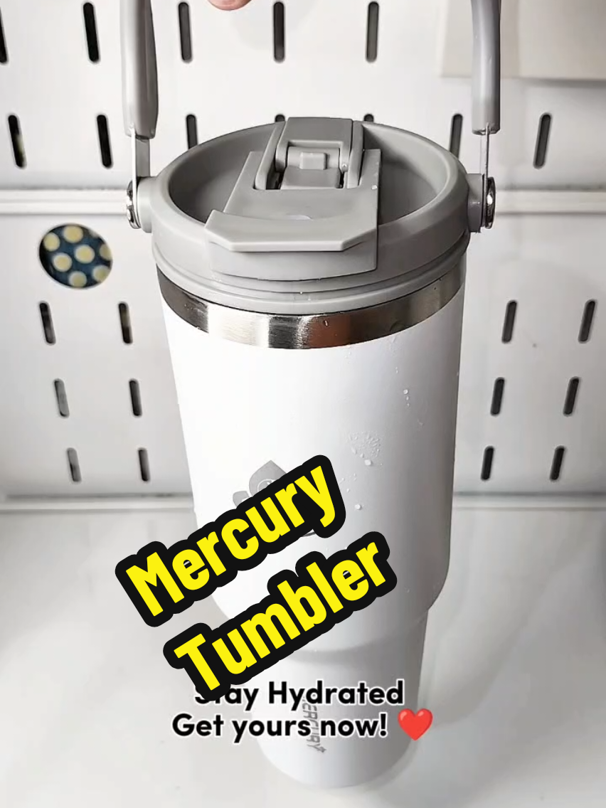 Mercury Thermos Cup with Handle 1200mL. Hot and Cold Travel Cup with Straw Vacuum Insulated Cup. #mercuryflask #mercurytumbler #mercurythermoscupwithhandle #tumbler #insulatedtumbler 