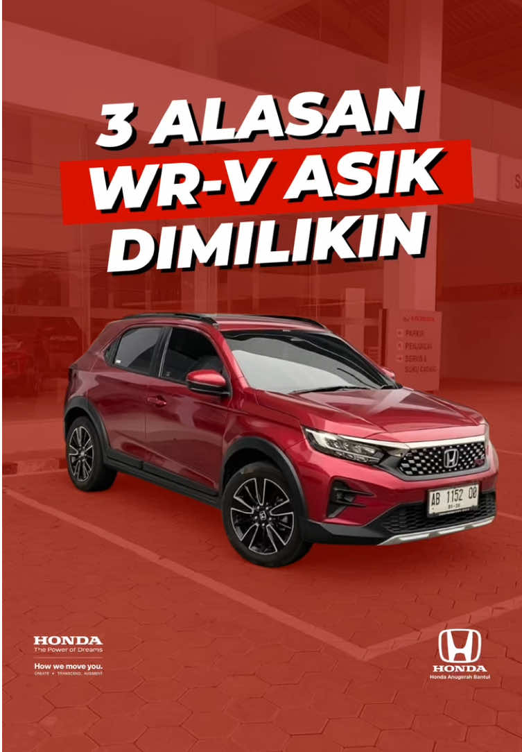 3 Alasan Kenapa Honda WR-V Asik Banget Dimilikin! 🔥 Pokoknya, WR-V tuh pas banget buat kamu yang pengen mobil tangguh, stylish, dan tetep fun dipakai sehari-hari. ✨ 👉 Yuk, cobain langsung sensasinya di Honda Anugerah Bantul! 📲 Hubungi kami sekarang untuk info promo & test drive. #honda #hondaanugerahbantul #wrv #otomotif #viral 