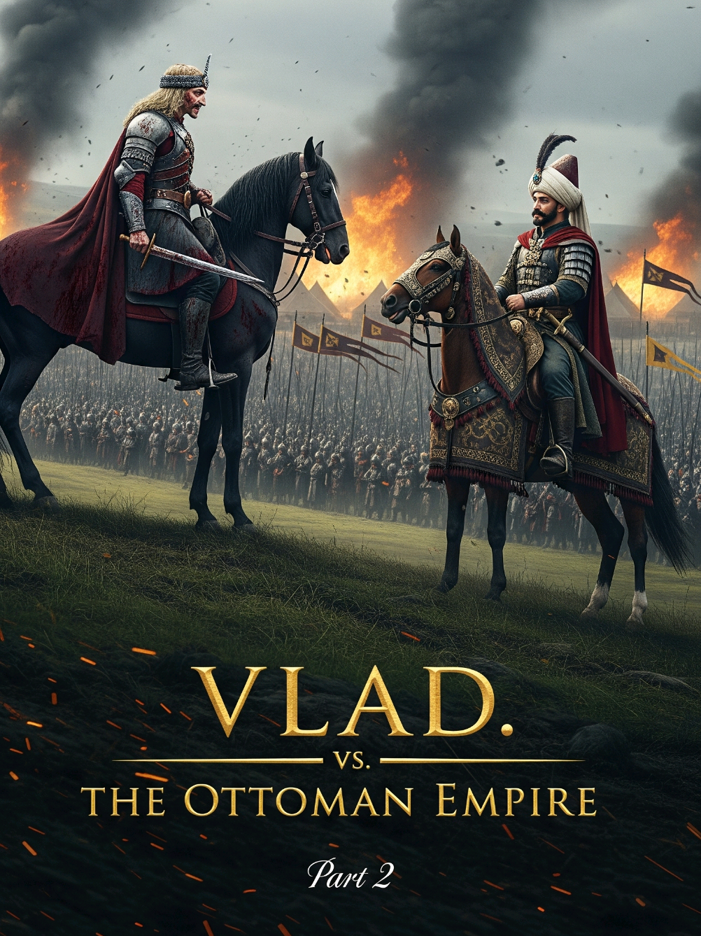 In June 1462, Vlad the Impaler struck back. With just 20,000 men, he raided Sultan Mehmed II’s massive Ottoman camp, burning tents, killing thousands, and nearly reaching the Sultan himself. By dawn, the Ottoman army was starving, diseased, and terrified. Mehmed, conqueror of Constantinople, was forced to retreat. Vlad was battered but undefeated - the man who defied an empire. #vladtheimpaler  #mehmedii  #ottomanempire  #wallachia  #romania🇷🇴 