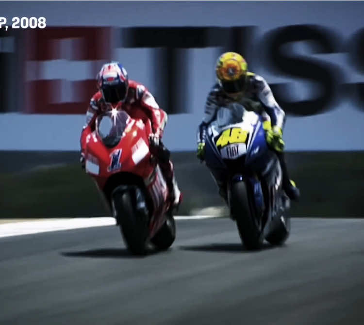 Valentino Rossi & Casey Stoner epic battle MotoGP #gp #fyp #edit #motogp #rossi 