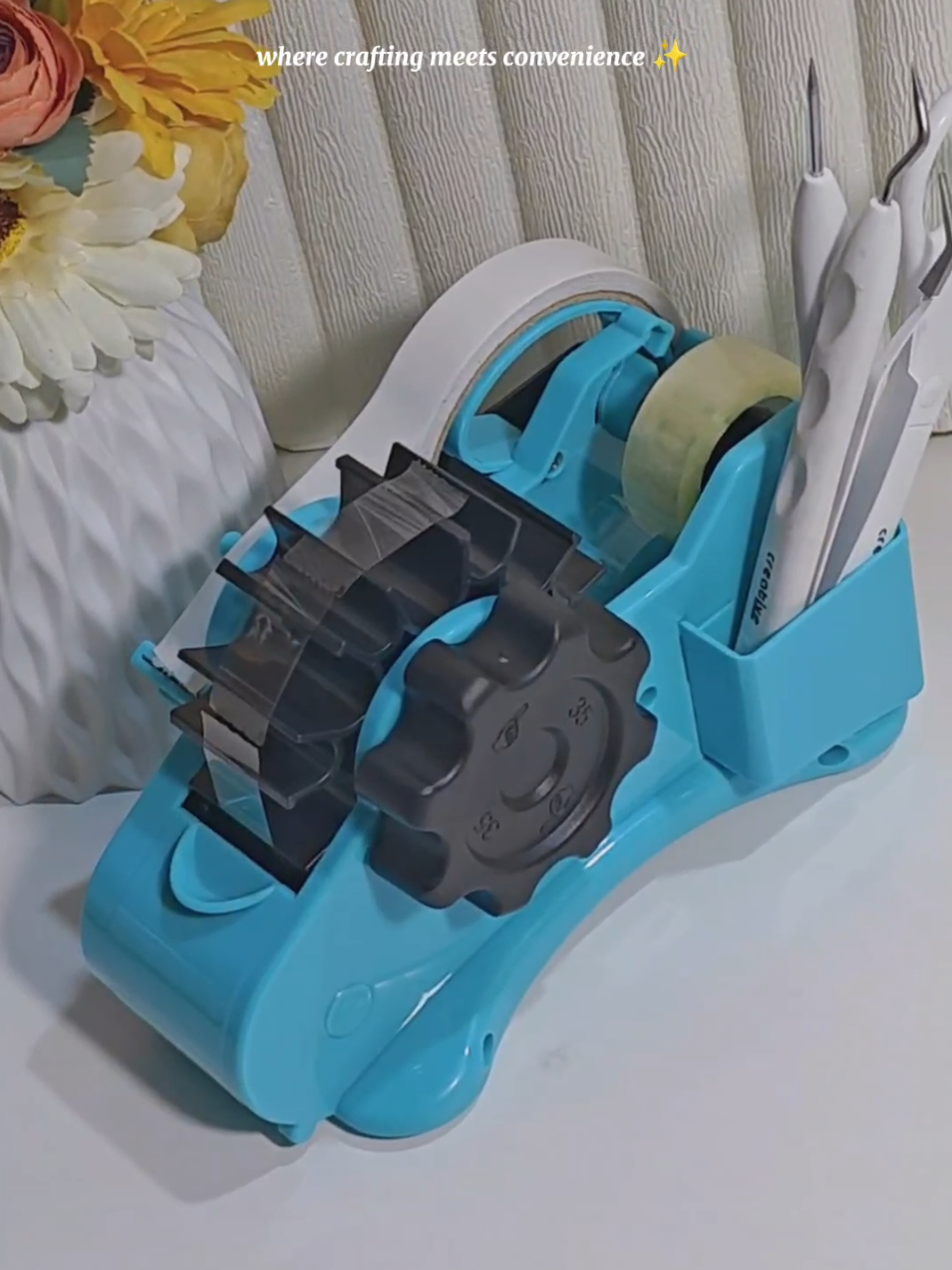 Eto talaga ang kailangan ng mga crafters, teachers, office staffs! #automatictapedispenser #tapedispenser #tapeholder #autocuttapedispenser 