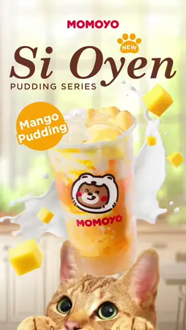 🐱🐱#momoyo #icecream #milktea #eggpudding #promoseruweekend 