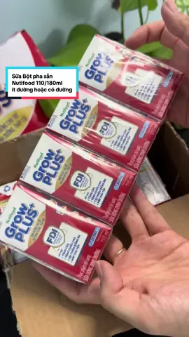 Sữa Bột pha sẵn Nutifood 110/180ml ít đường hoặc có đường #suabotphasan #suabotphasangrowplus #nutifoodgrowplus #growplusnutifood #growplusitduong 