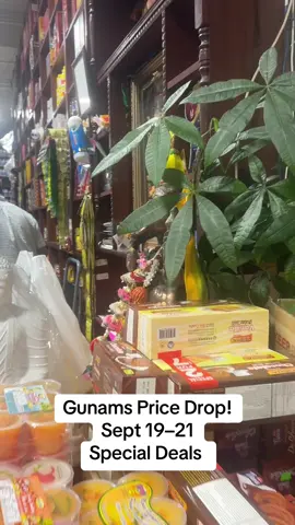 🔥 Gunams Price Drop! 🔥 📅 Sept 19–21 💥 Special Deals 💥 ✅ Sooji 4lb – $4.99 ✅ அம்மன் அவித்த மா – $9.99 ✅ Aashirvaad Atta 20lb – $19.99 ✅ Matta Rice – $23.99 ✅ Lemon Puff – $1 🎁 Mega Deal – $100 மேல் வாங்கினா → 1KG Niru சிவப்பு பச்சை அரிசி FREE! 📍 Scarborough | ☎️ (416) 283-9998 #GunamsSupermarket #PriceDrop #Scarborough #TorontoTamils #MegaDeal