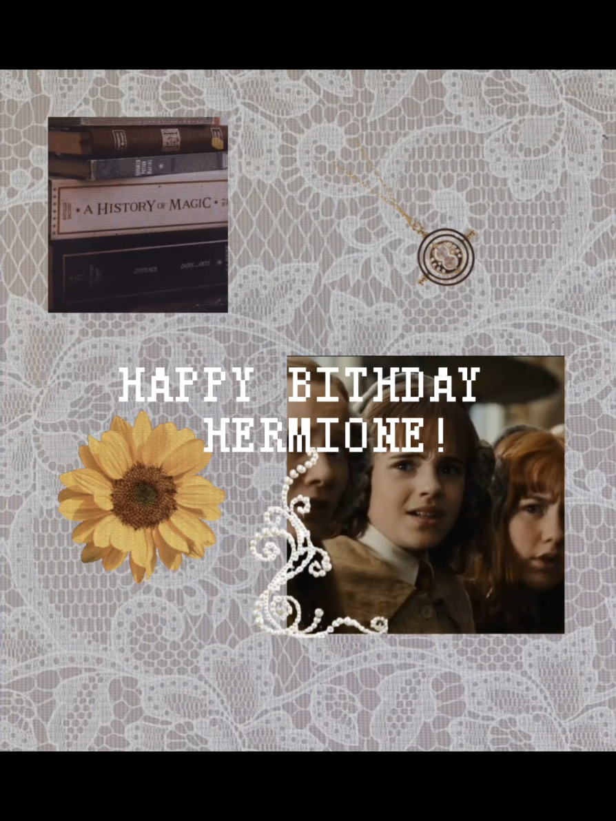 HAPPY BIRTHDAY HERMIOME!! im baking a cake later #hermionegranger #birthday #hermionegrangeredit #harrypotter #hogwarts 