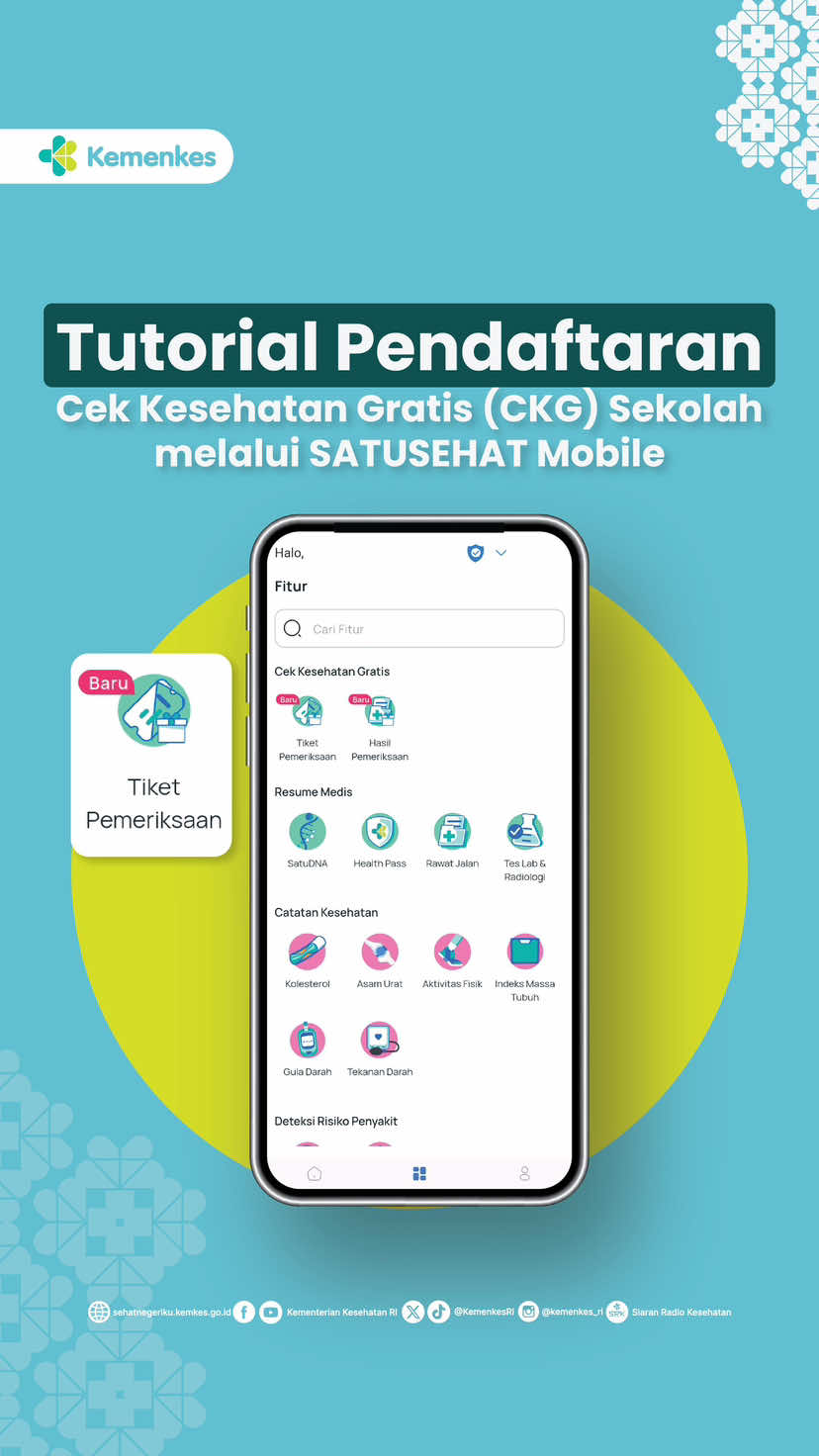 Mau daftarkan anak Cek Kesehatan Gratis (CKG) Sekolah? Lewat SATUSEHAT Mobile aja 😉 #CekKesehatanGratis #CaraDaftarCKG #SATUSEHAT #SemuaSehat