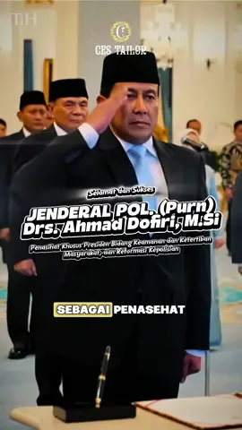 Selamat dan Sukses atas dilantiknya JENDERAL POL. (Purn) Drs.Ahmad Dofiri, M.Si sebagai Penasihat Khusus Presiden bidang Keamanan dan Ketertiban Masyarakat dan Reformasi Kepolisian Seorang Jendral yang perfect dalam tiap detail pilihan aja ke CES Tailor beliau memperyakana, kamu yakin masih mau asal-asalan? #ahmaddofiri #pdu #pdl #polisi #tailor 