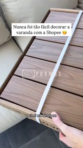 Comente “QUERO” que te envio o link! Reforme sua varanda gastando pouco com esses decks modulares 😍 #deckmodular #decoração #jardimemcasa #https Créditos : @srapromos