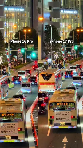 今日発売の新型iPhone 17 Proを、iPhone 16 Proと比較してみた✨📱 個人的に感じた変化は、ズームの鮮明さ！ iPhone 17 Proは、メイン・超広角・望遠カメラの全てが48MP！ 光学4倍ズームの綺麗さだけが伝わる動画になってしまった。(笑) #fyp #大阪 #夜景 #iPhone #apple