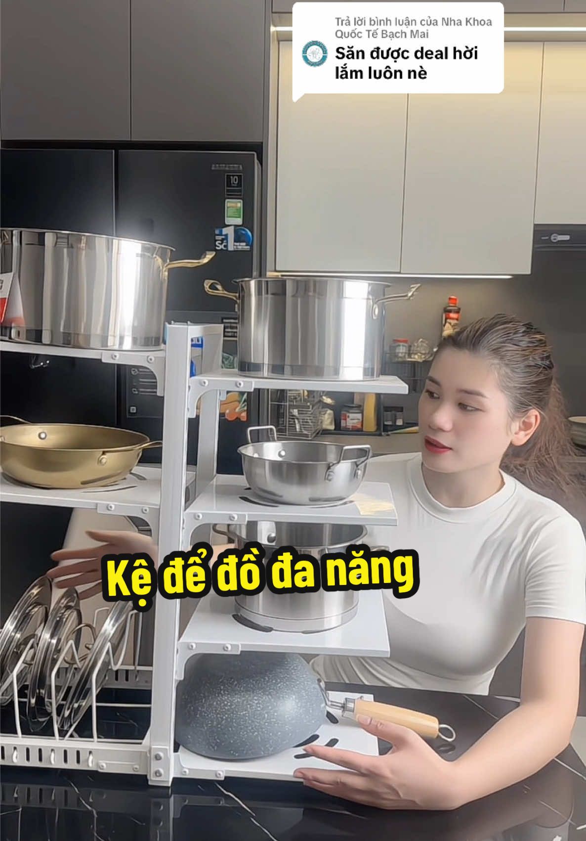 Trả lời @Nha Khoa Quốc Tế Bạch Mai  Kệ để đồ đa năng vừa rẻ lại để được nhiều đồ #kededo #kedanang #siv 
