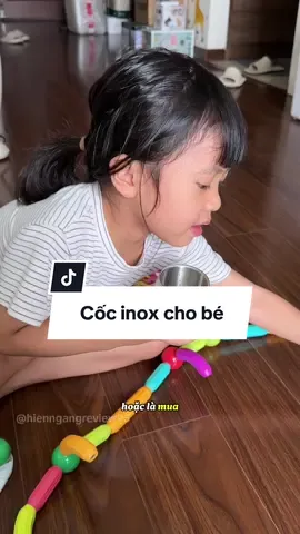 Cốc nước inox cho bé xinh xỉu #cocinox304 #cocuongnuocchobe #cocchobe #review #hienngangreview✅ 