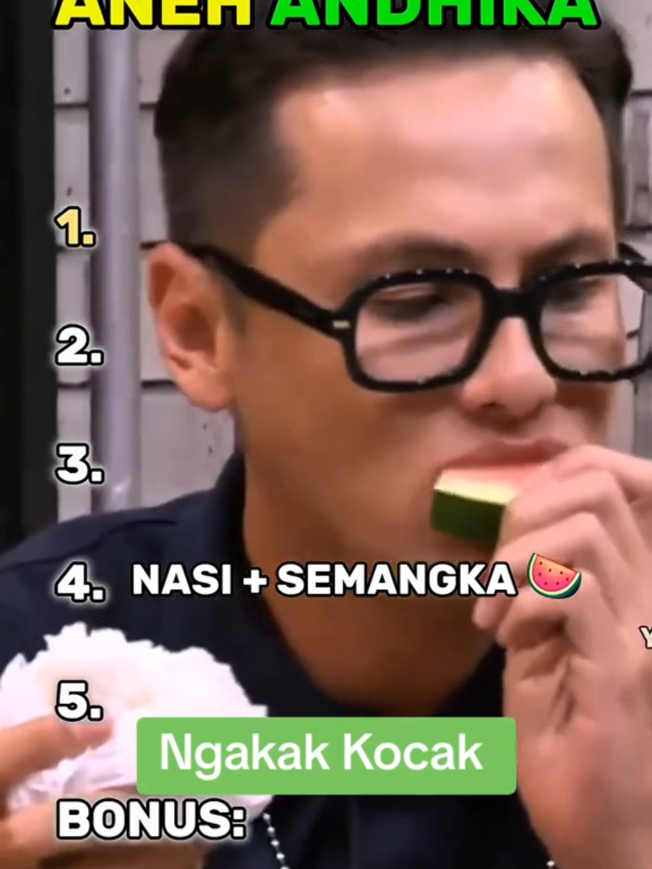 TOP 5 MAKANAN ANEH ANDHIKA #laporpaktrans7 #laporpak #andhikapratama #makanananeh 