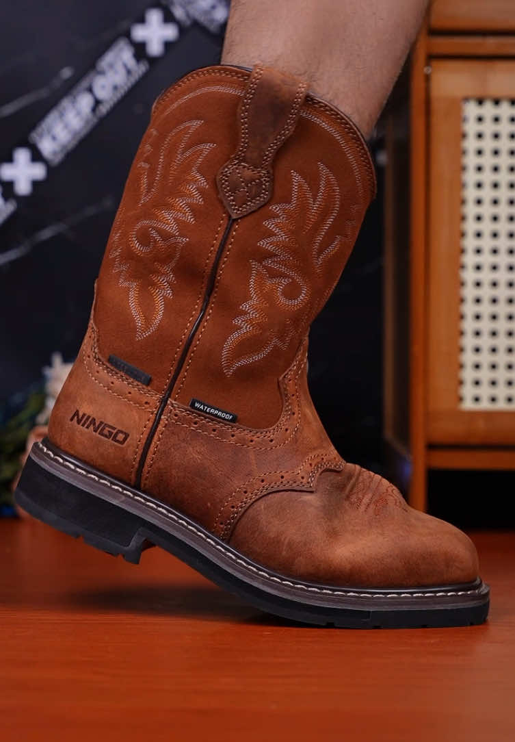 Botas de trabajo para hombre, Men's work boots, water resistant boots #workboots #botasdehombre #botasdetrabajo #mensboots #workboots  