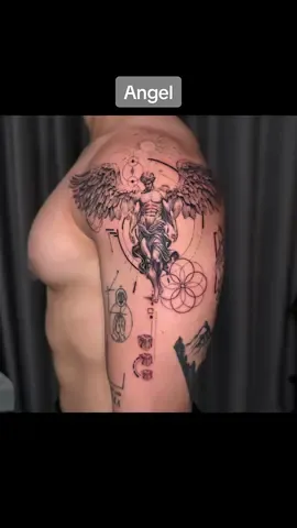 Thiên thần vẫn cứ là 1 chủ đề rất đẹp #angeltattoo #angelgraphictattoo #graphictattooidea #angelgraphictattoodesign #artofsoul 