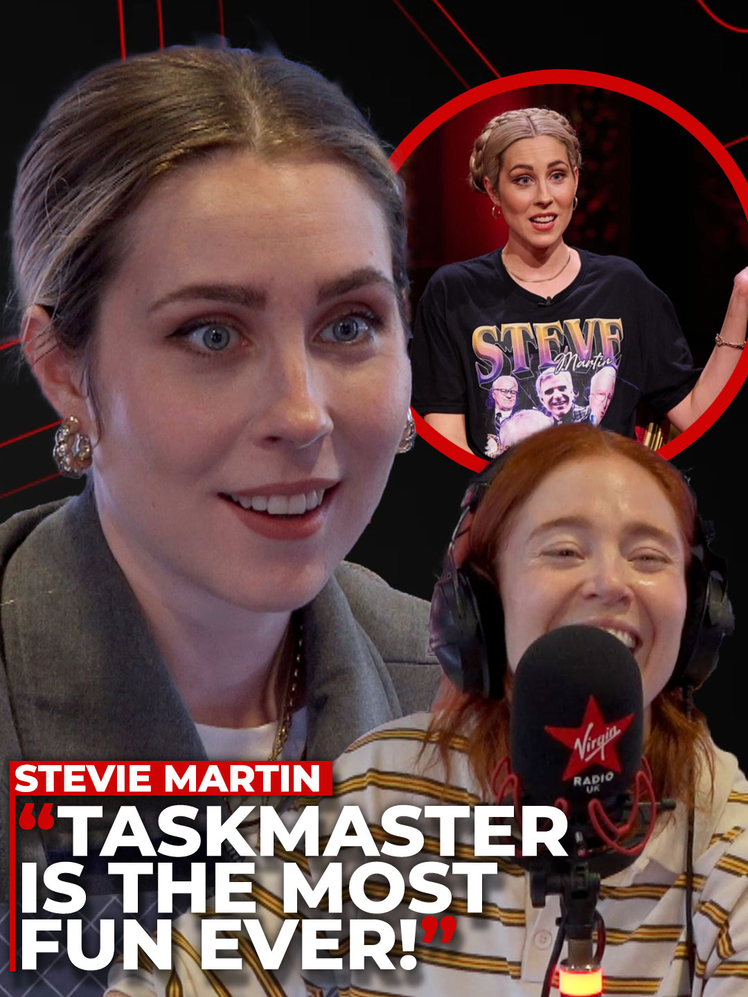 Stevie Martin on Taskmaster was so funny ♥️🤣👏 Watch the full interview from the Ryan Tubridy Show with Angela Scanlon all about Stevie's tour 'Clout' on our YouTube channel 📺