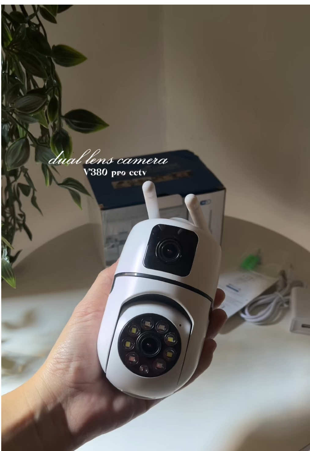 Introducing this dual lens cctv camera, home security wifi camera from @V380pro cctv 😍 #v380pro #v380procctv #duallenscctv #cctvcamera #fyp 