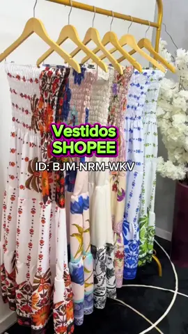 Vestidos tomara que caia estampados ✨♥️ #vestidos #tomaraquecaia #lookfeminino #shopee 