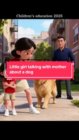 In this video a little girl talk with mother about a dog #funlearning #cartoons #animation #educational #kidslearning 